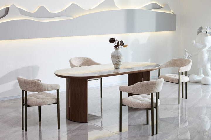 Isabella Table - Walnut & Pandora