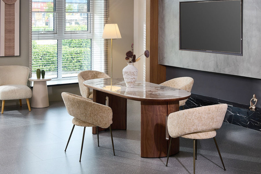 Isabella Table - Walnut & Pandora