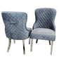 Kate Dining Chair ALL COLOURS with Chrome Clasp & Quilted Back