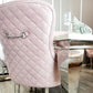 Kate Dining Chair ALL COLOURS with Chrome Clasp & Quilted Back