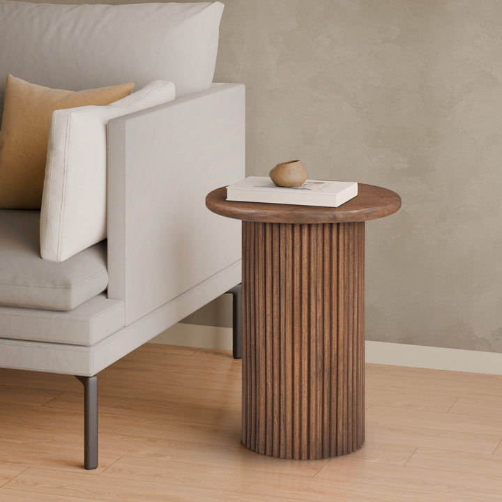 Konrad Ribbed Accent Table