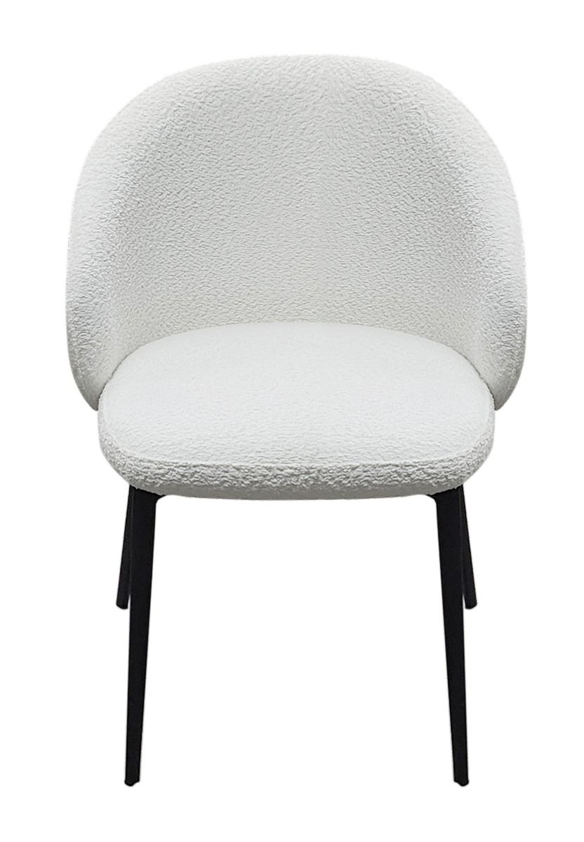 Lazio Boucle Chair - Ivory White Boucle