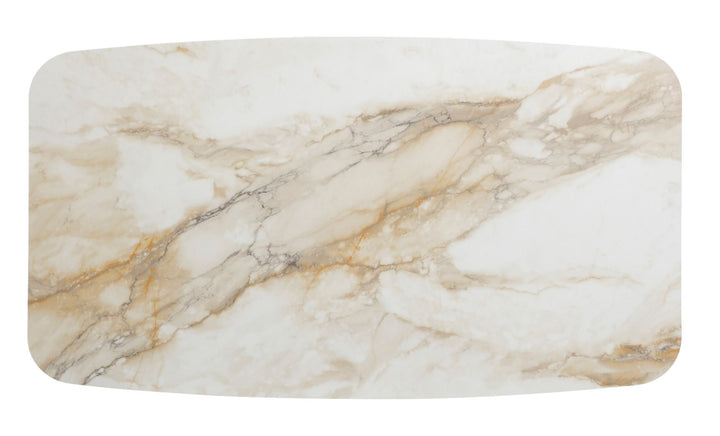 Levente BIG Table - Brass & White Pandora Classico