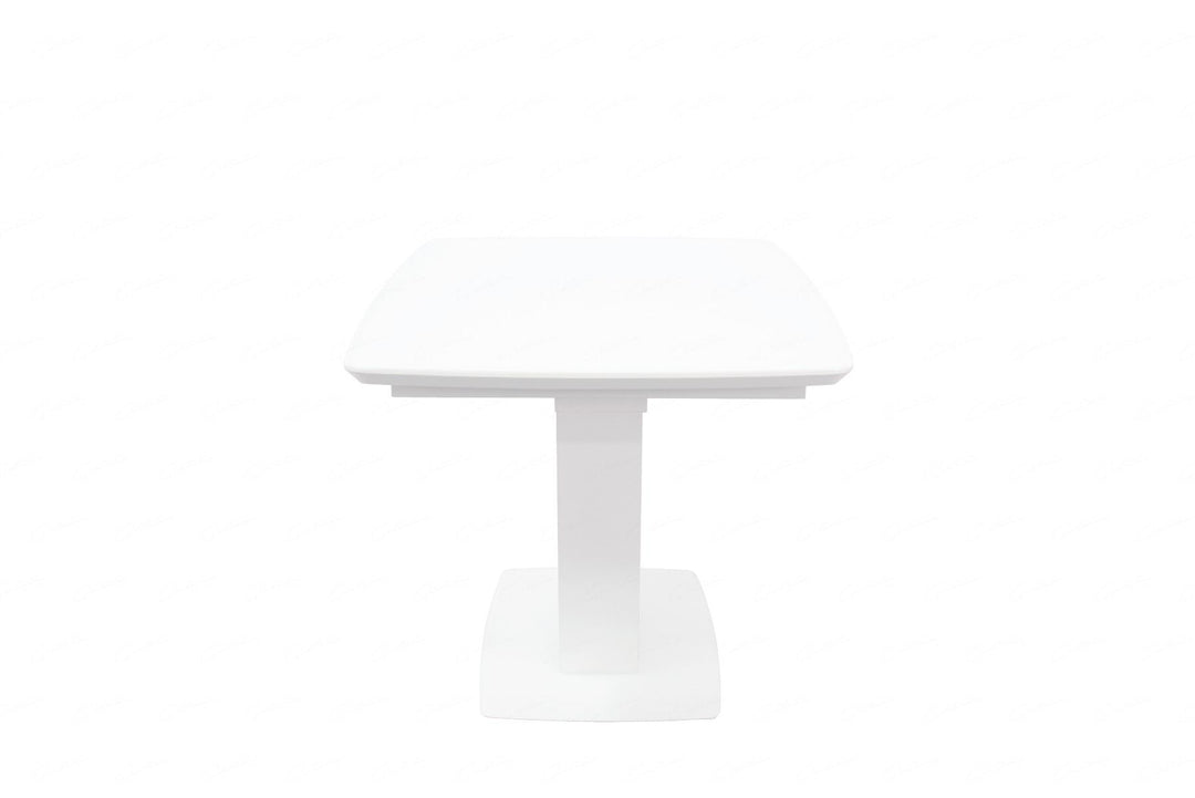 Logato SMALL Extending Table - Matt White & Glass