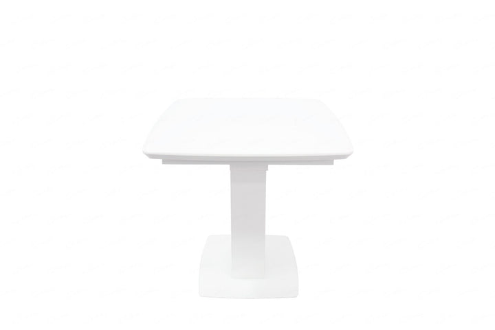 Logato SMALL Extending Table - Matt White & Glass