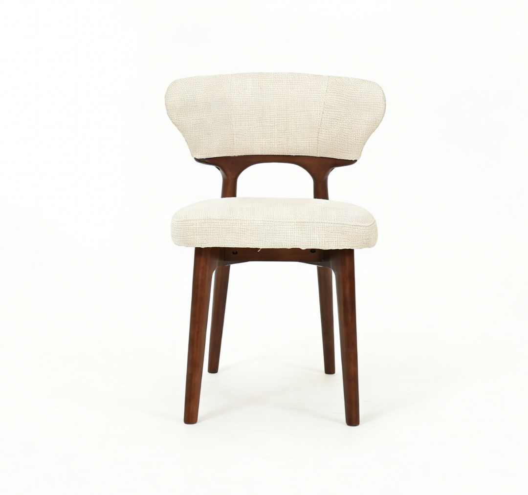 Luciano Chair - Walnut & Cream