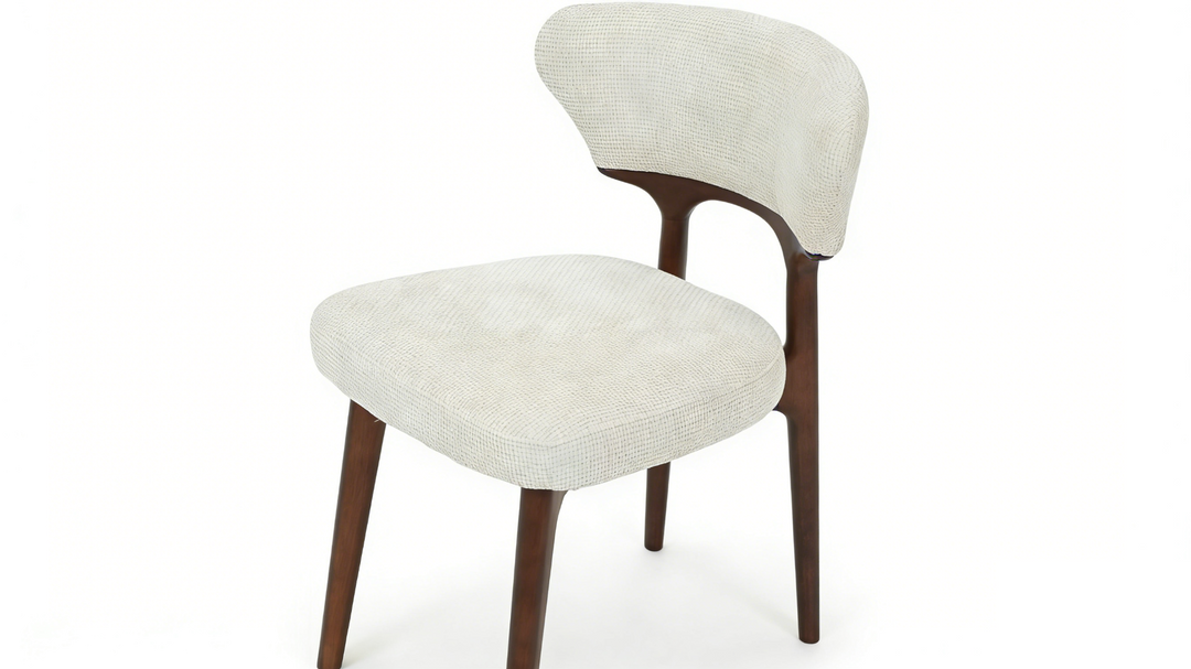 Luciano Chair - Walnut & Cream