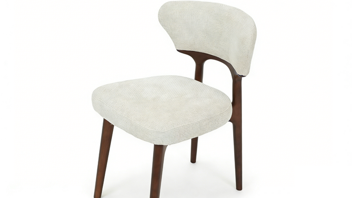 Luciano Chair - Walnut & Cream