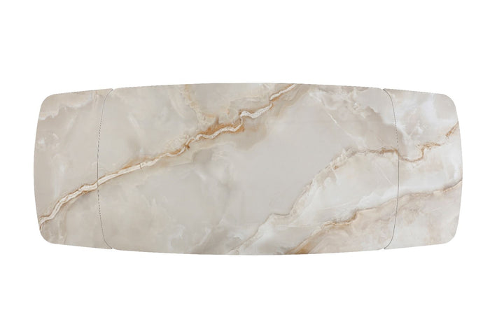 Ludovica Dining Table - Italian Grey Sunset Vein Cloud