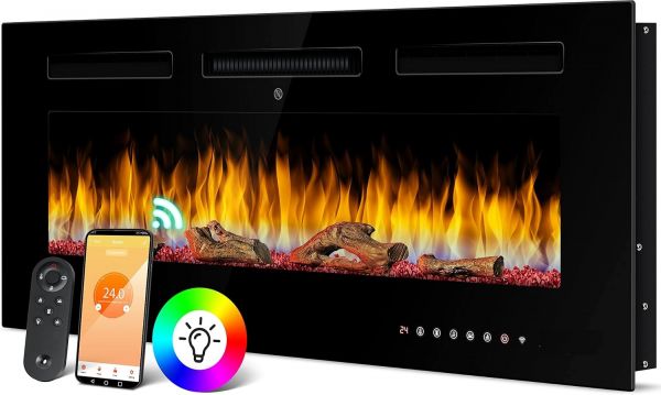 Luminis Insert Fire - 50'' - WiFi - Black