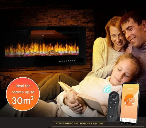 Luminis Insert Fire - 50'' - WiFi - Black