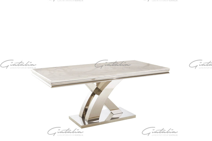 Mayfair Dining Table - Grey Marble