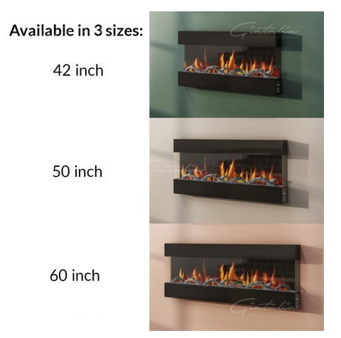 Mirage Mantel Fire - 42'' - Grey