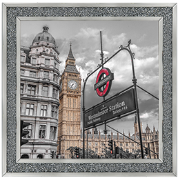 CY056 Westminster subway station signboard with Big Ben