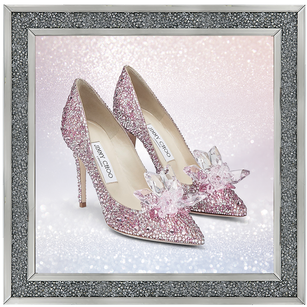 FS271 Pink sparkly high heels