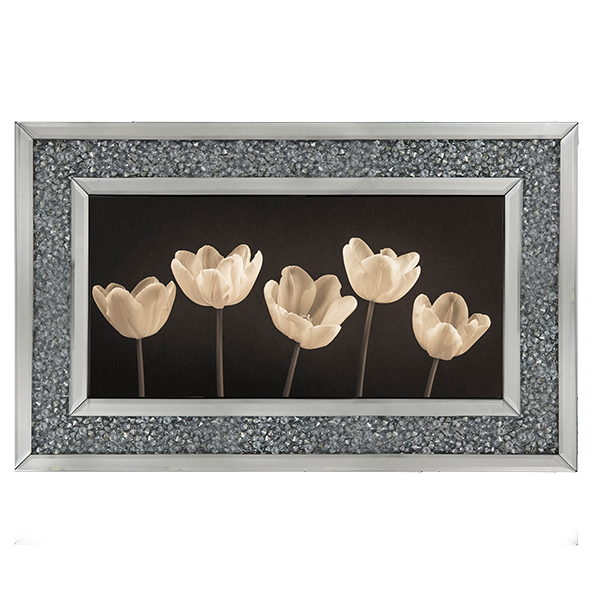 Five Tulips in a row