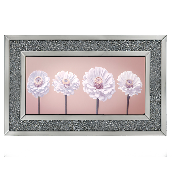 Four Zinnias in a row nude pink