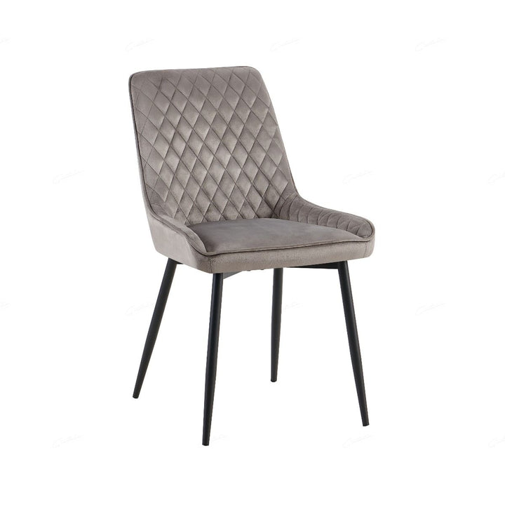 Nina Chair - Grey Velvet