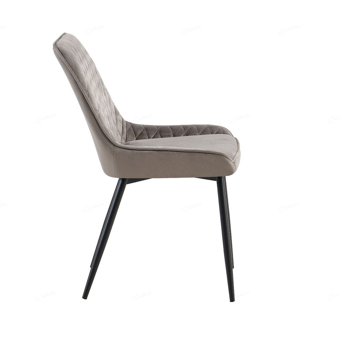 Nina Chair - Grey Velvet