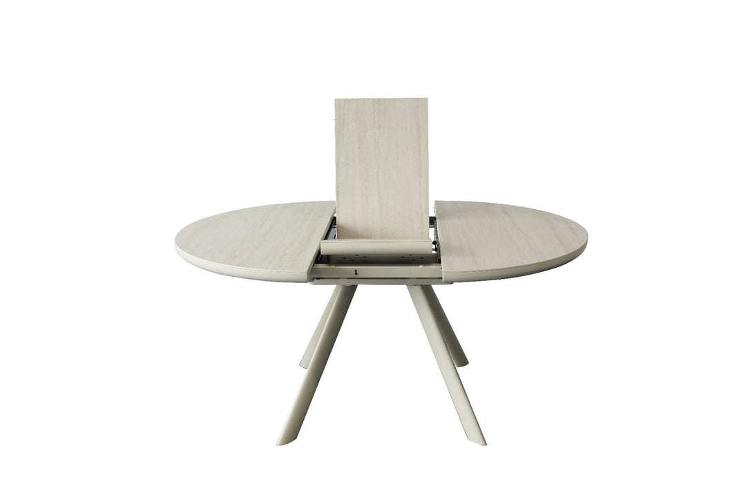 Orbita Extending Table - Pebble Beige