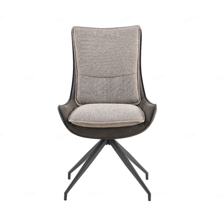 Plush Chair - Grey Contrasting Fabric