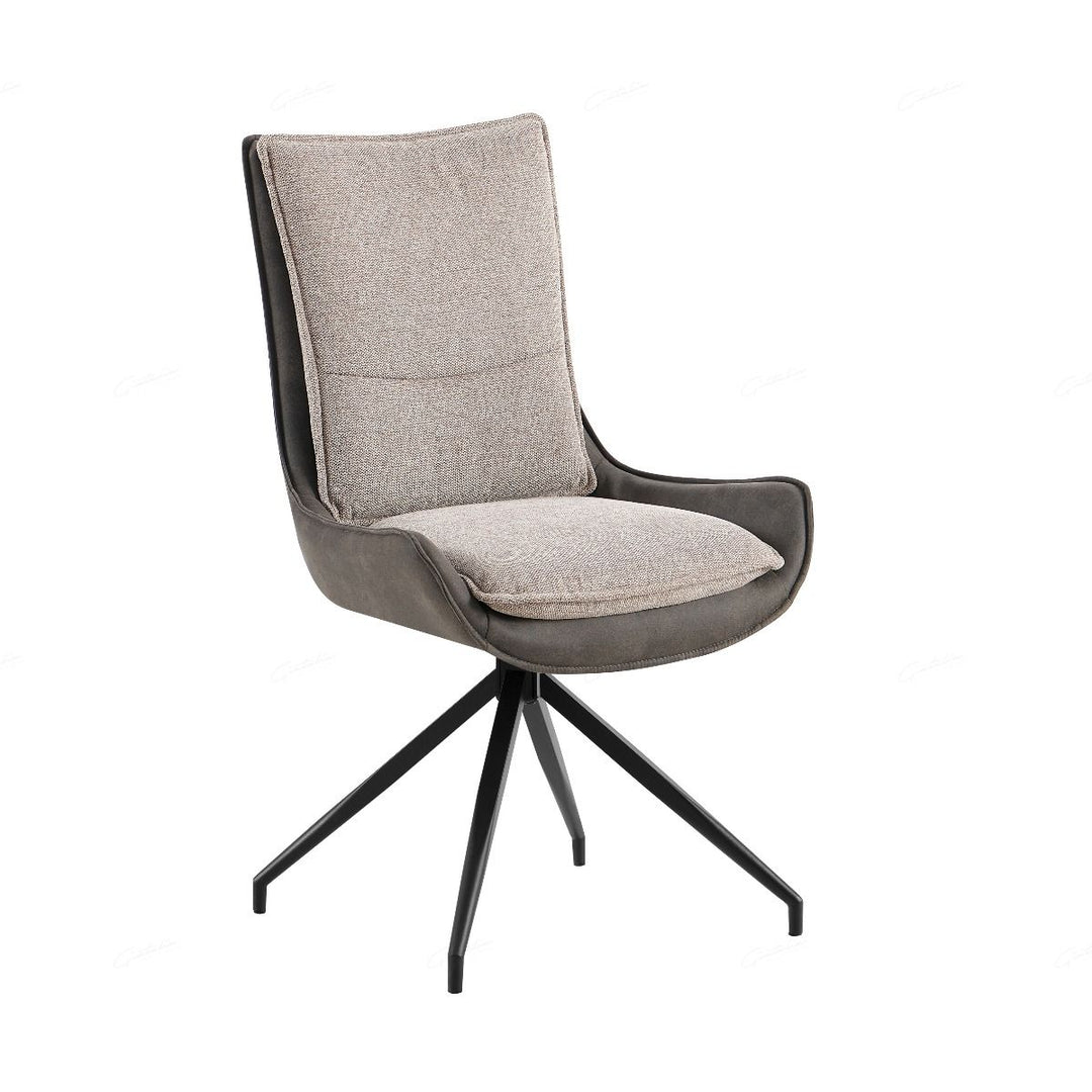 Plush Chair - Grey Contrasting Fabric