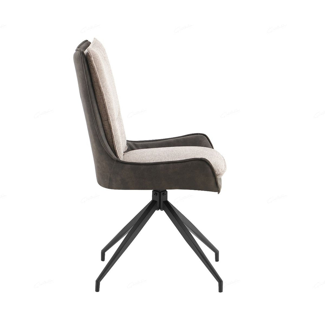 Plush Chair - Grey Contrasting Fabric