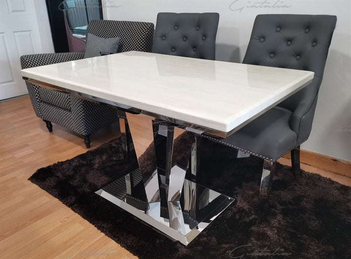 Riccardo 120 Rectangle Dining Table - Cream