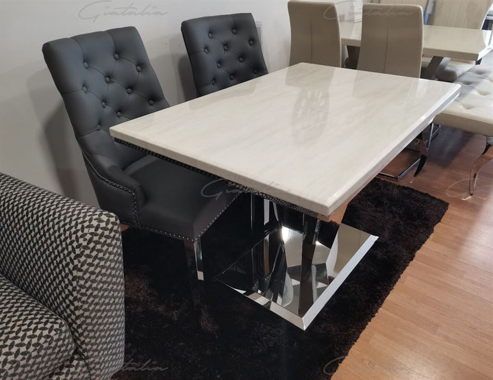 Riccardo 120 Rectangle Dining Table - Cream