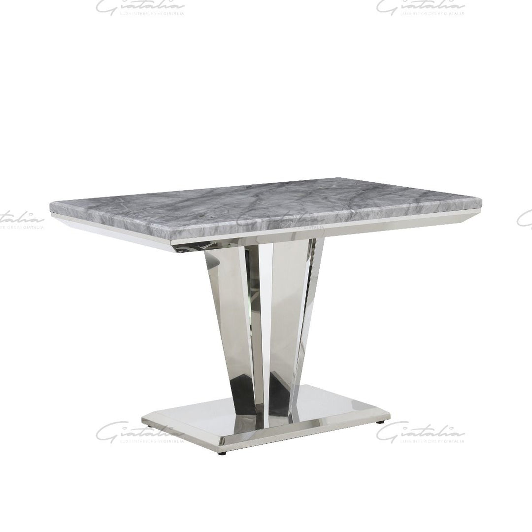 Riccardo 120 Rectangle Table - Grey Marble