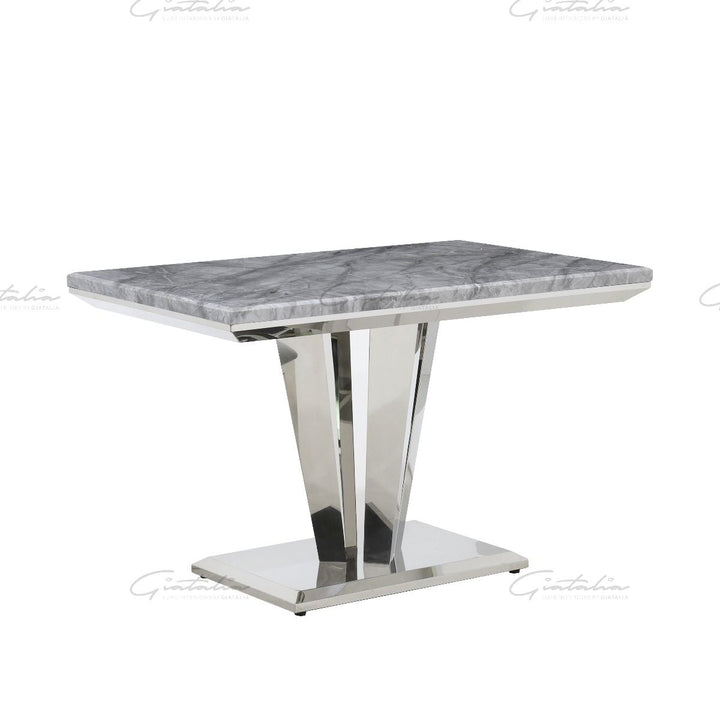 Riccardo 120 Rectangle Table - Grey Marble