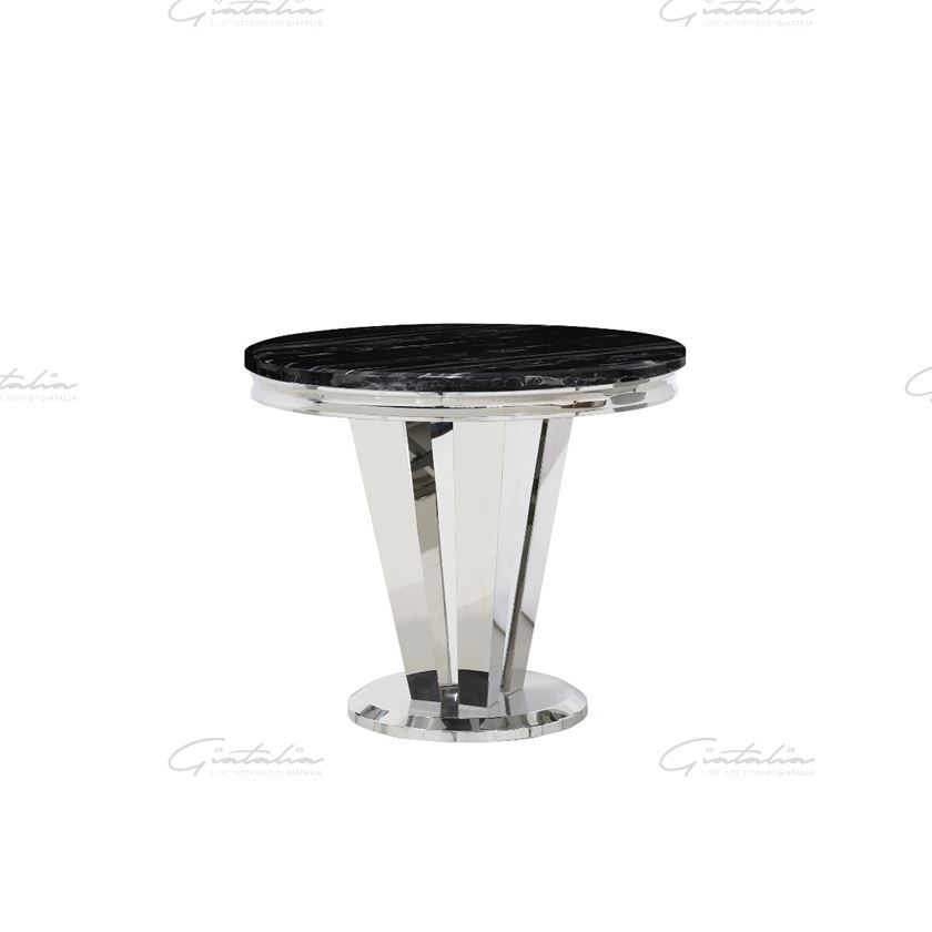 Riccardo 130 Big Round Dining Table - BLACK