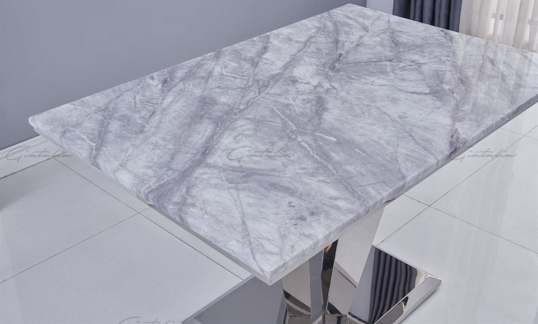 Riccardo 120 Rectangle Dining Table - GREY