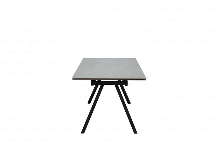 Rische BIG Extending Table - Amani Grey Sintered Stone