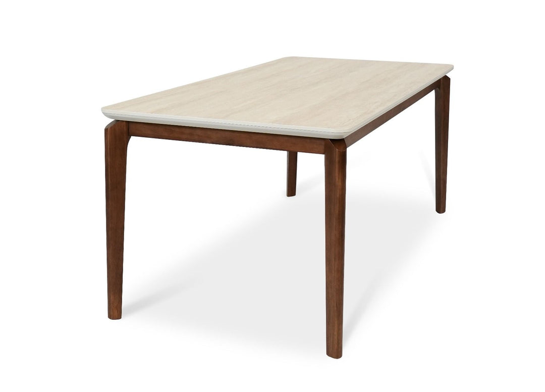 Ronda BIG Table - Walnut & Travertine