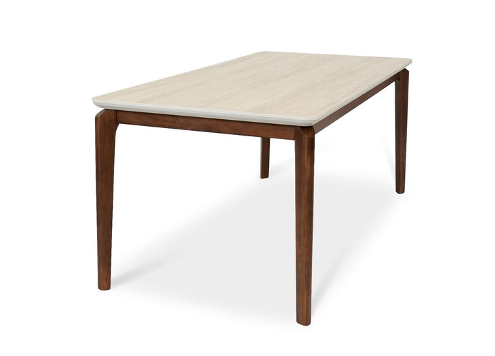Ronda BIG Table - Walnut & Travertine