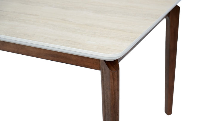 Ronda BIG Table - Walnut & Travertine