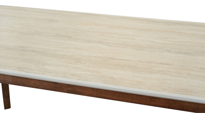 Ronda BIG Table - Walnut & Travertine