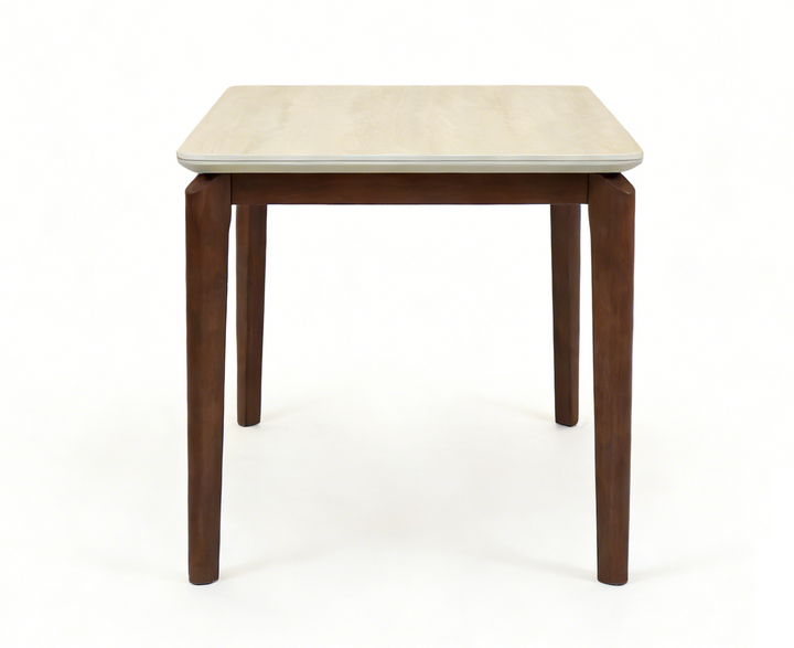 Ronda SMALL Table - Walnut & Travertine