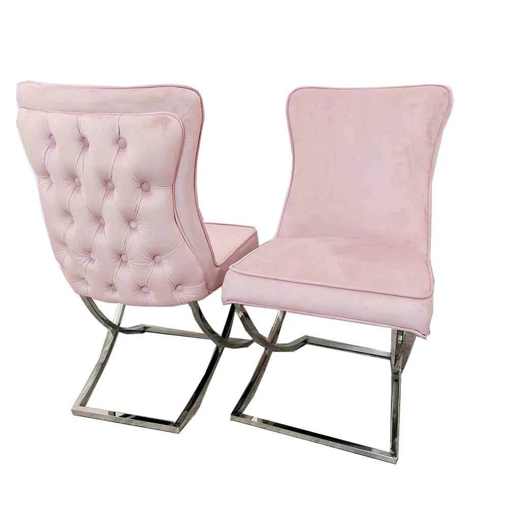 Sandhurst Dining Chair ALL COLOURS with buttoned back- Available in Sets of 2, 4, or 6