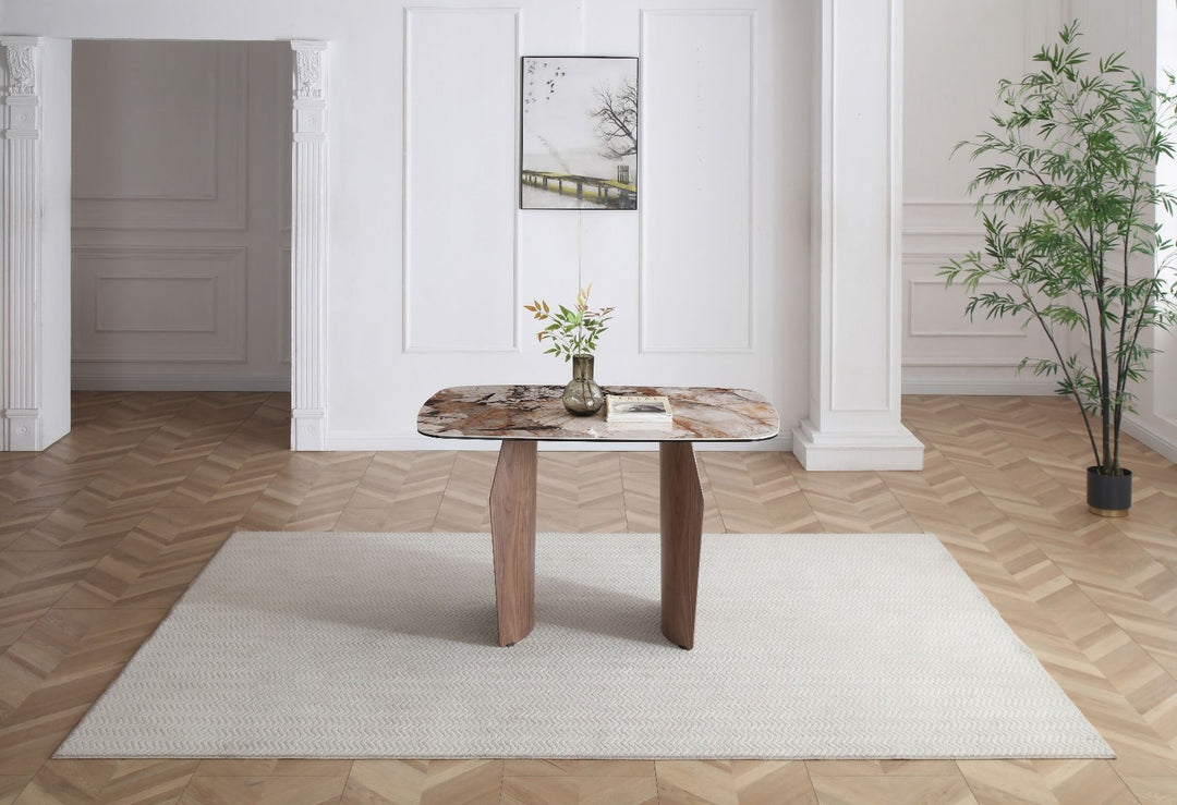 Sienna Table - Walnut & Pandora Vendome
