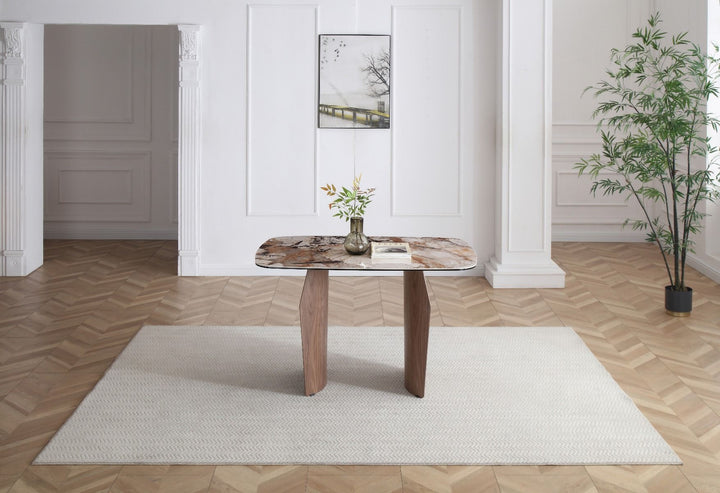 Sienna Table - Walnut & Pandora Vendome