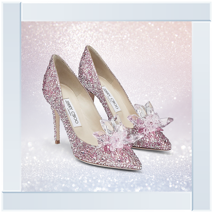FS271 Pink sparkly high heels