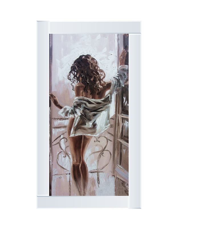 By the window