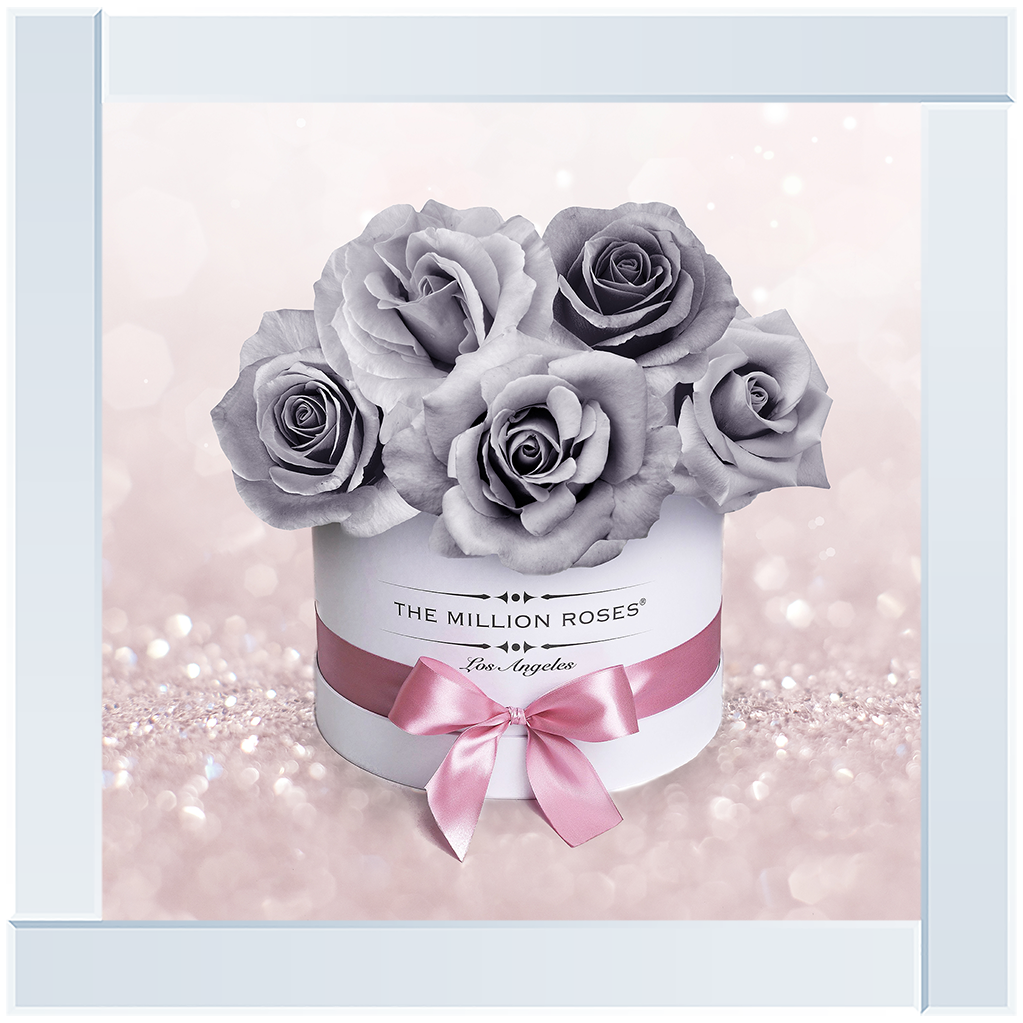 FL084 Grey Flower Box
