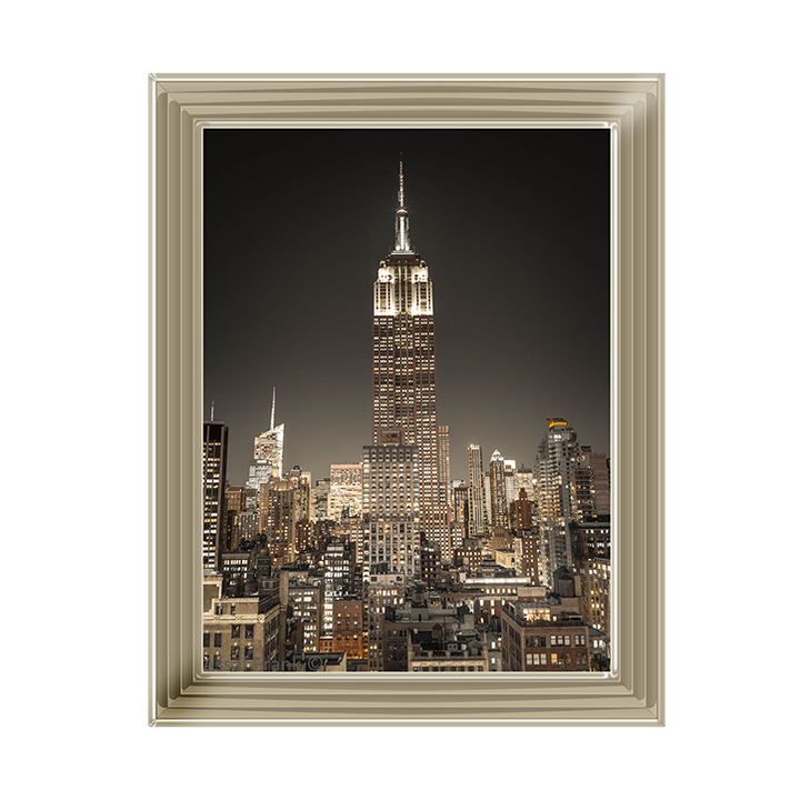 CY058 Empire State Building with New York City Manhattan skyline with skyscrapers
