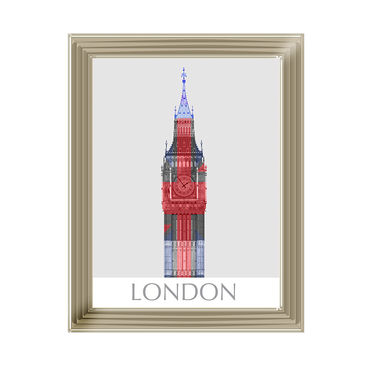 CY051 London Big Ben Union Jack