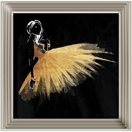 FG071 Golden Dress Puff Mate