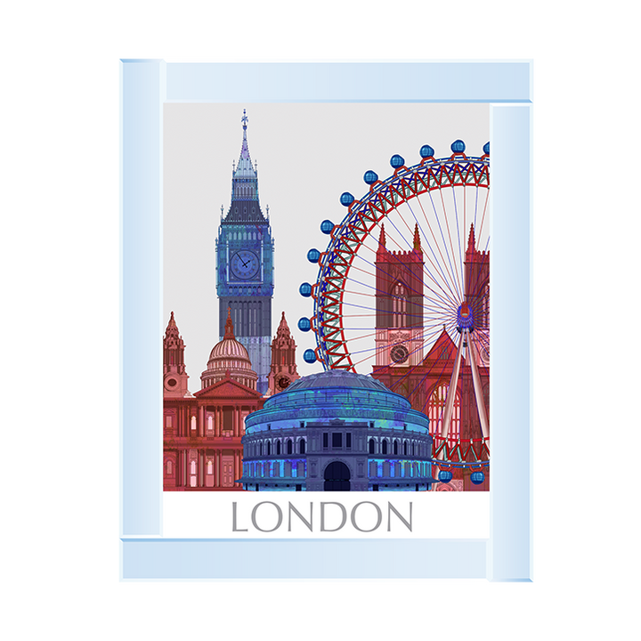 CY049 London Landmarks , Red Blue