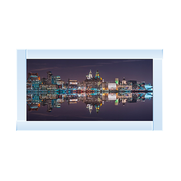 CY044 Liverpool city skyline across the River Mersey
